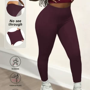 Super Soft Leggings for Women - High Elasticity Tights for Yoga Running Workout Casual Wear